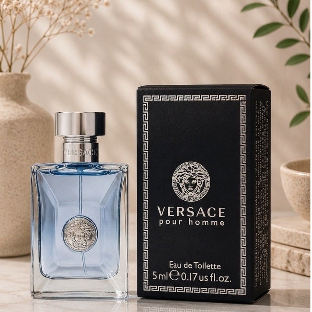 Versace Pour Homme EDT Mini Dabber Splash for Men Size 5mL New